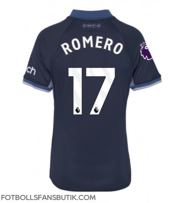 Tottenham Hotspur Cristian Romero #17 Replika Bortatröja Damer 2023-24 Kortärmad